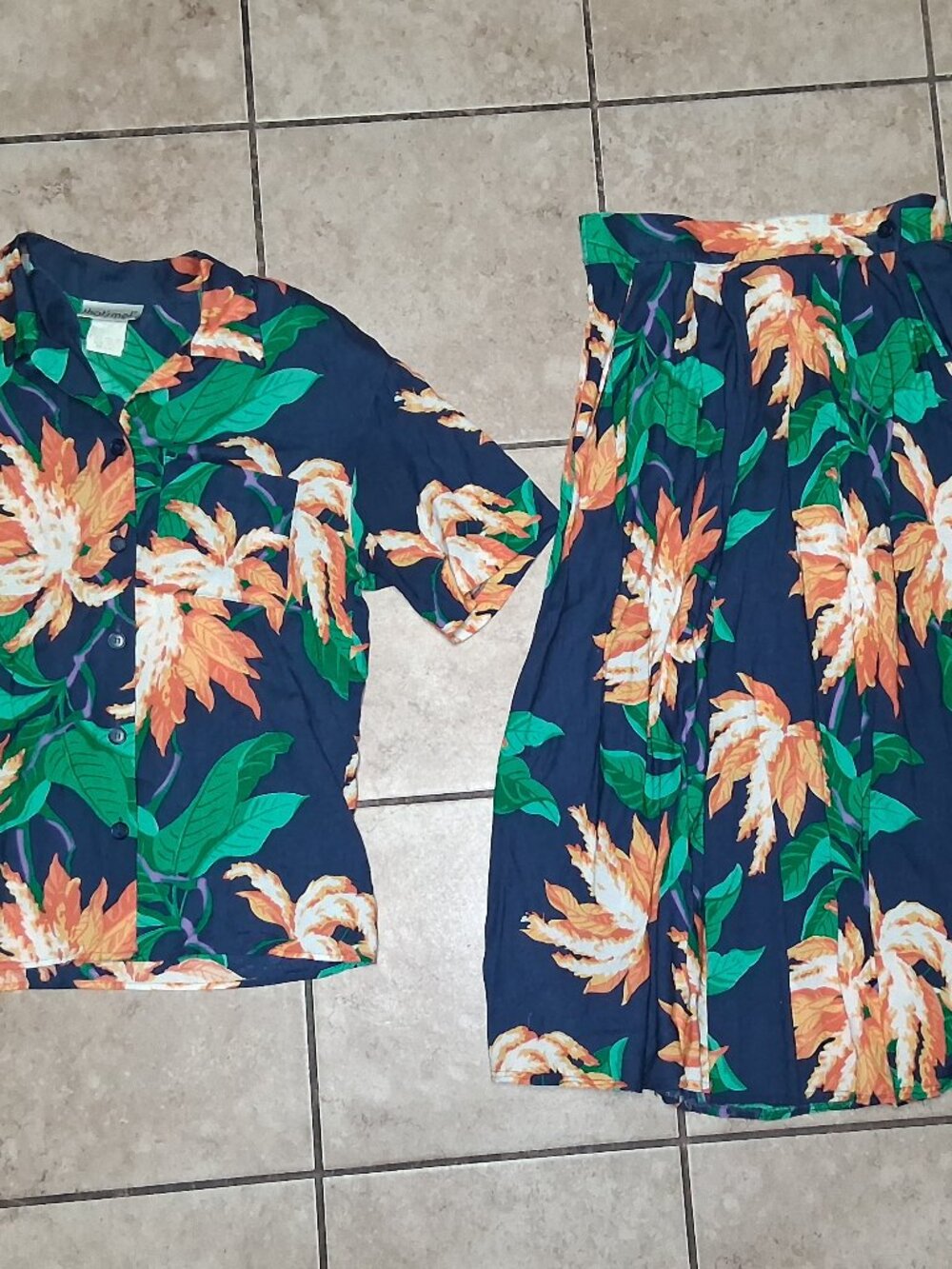 Vintage 90's That'sme! Skirt and Blouse Set
